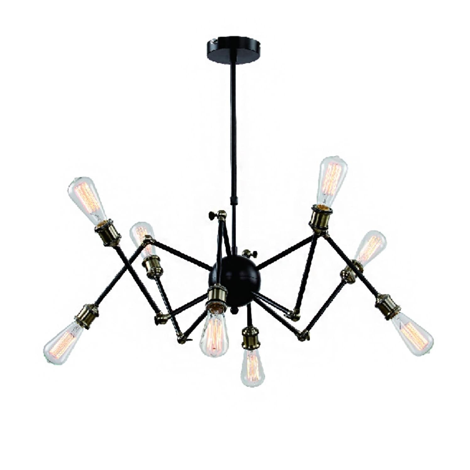 Black spider chandelier discount
