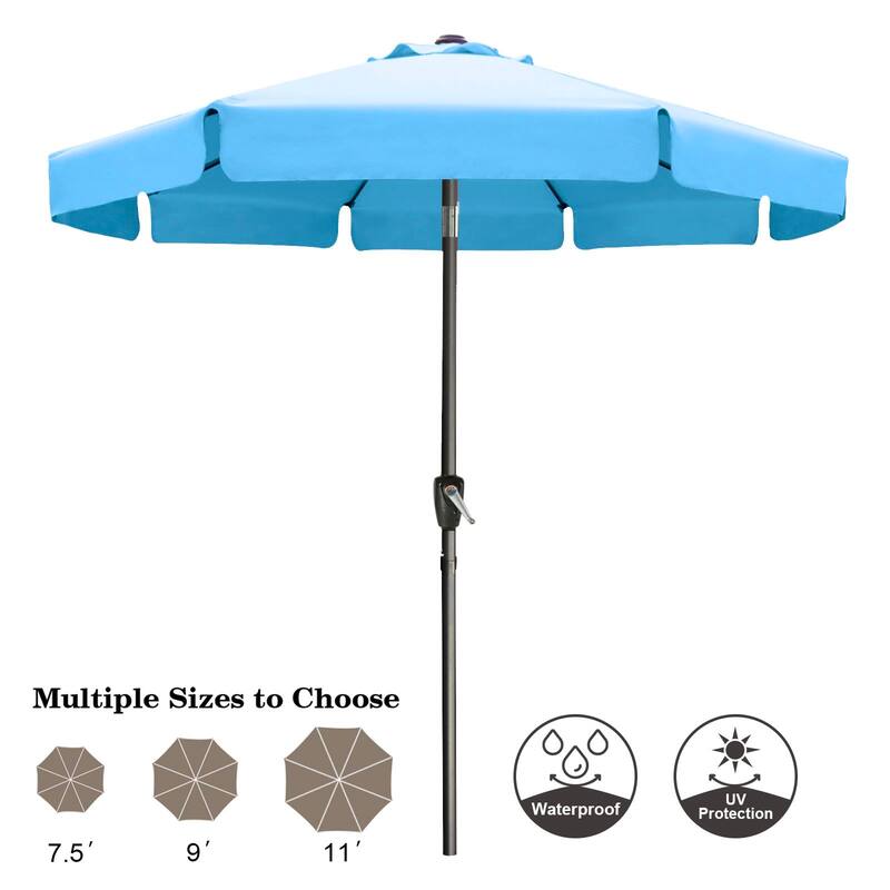 ABCCANOPY 9FT Outdoor Table Market Umbrella Tilt and Crank for Garden