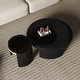 preview thumbnail 14 of 21, Set of 2 Round Coffee Tables, Mid-century Nesting Coffee Tables Sofa Center Tables