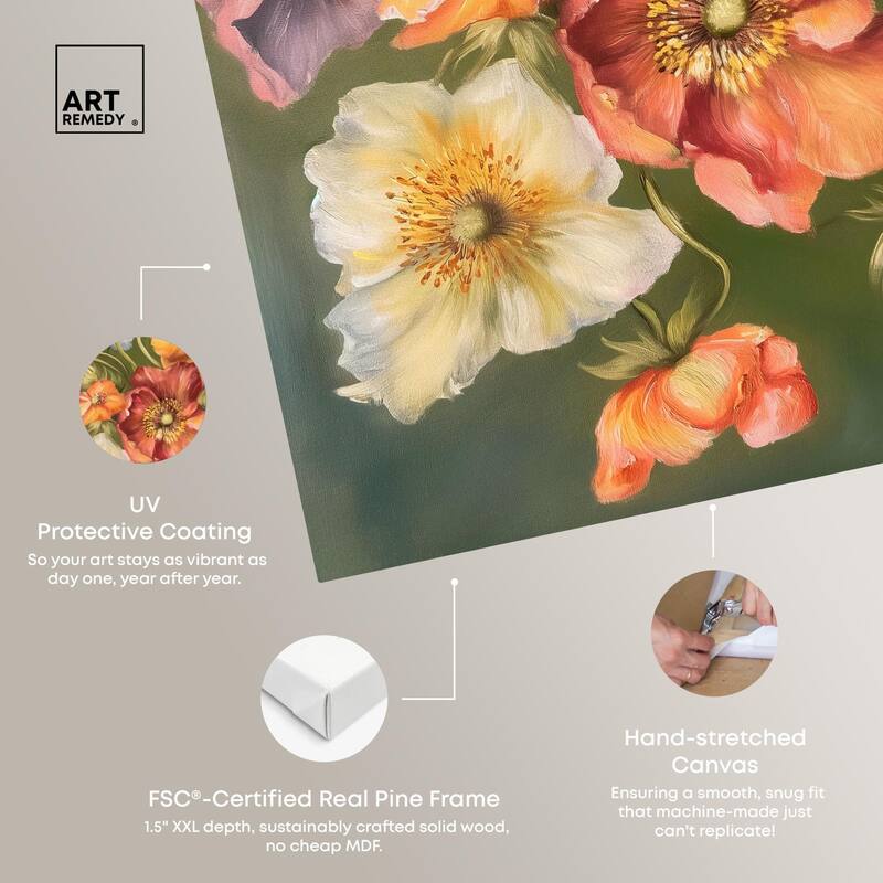 Twilight Tulips I Canvas by Art Remedy, Gallery Wrapped