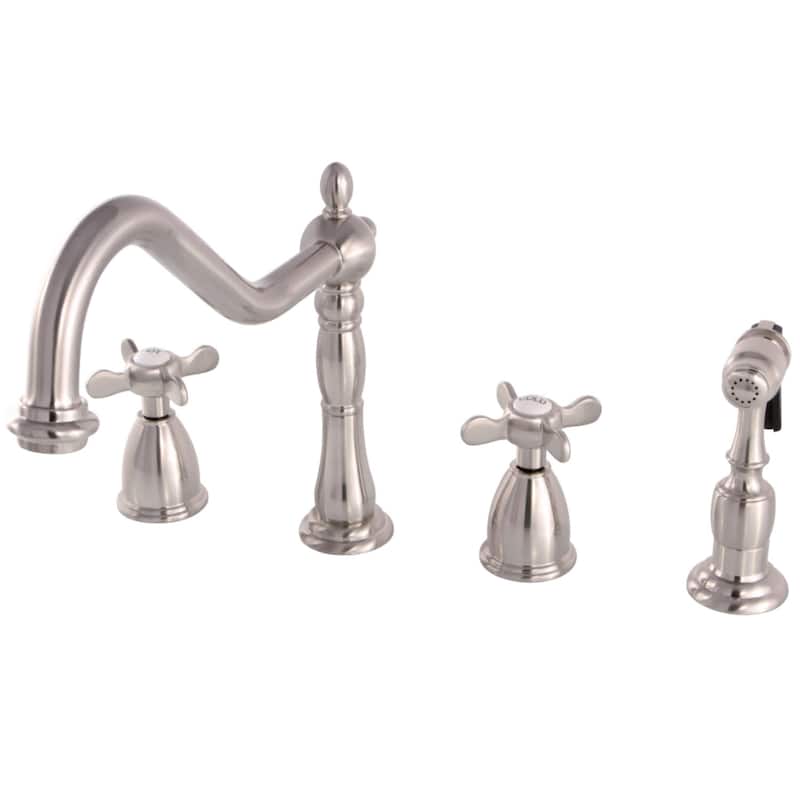 Kingston Brass Essex 1.8 GPM Widespread Kitchen Faucet - Includes Side
