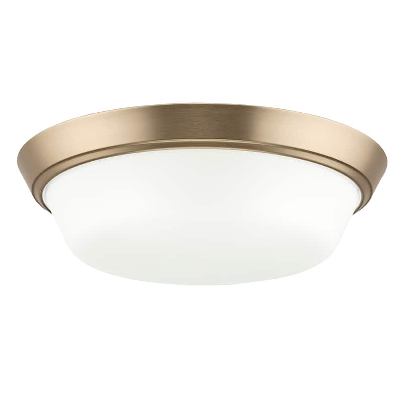 Edessa Flush Mount with Satin Etched Glass - 16