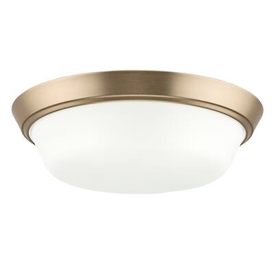 Edessa Flush Mount with Satin Etched Glass - 16