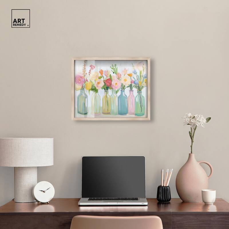 Bottled Blooms Shadowbox by Art Remedy