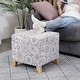 preview thumbnail 101 of 149, Adeco Square Storage Ottoman 17 inch Footstool