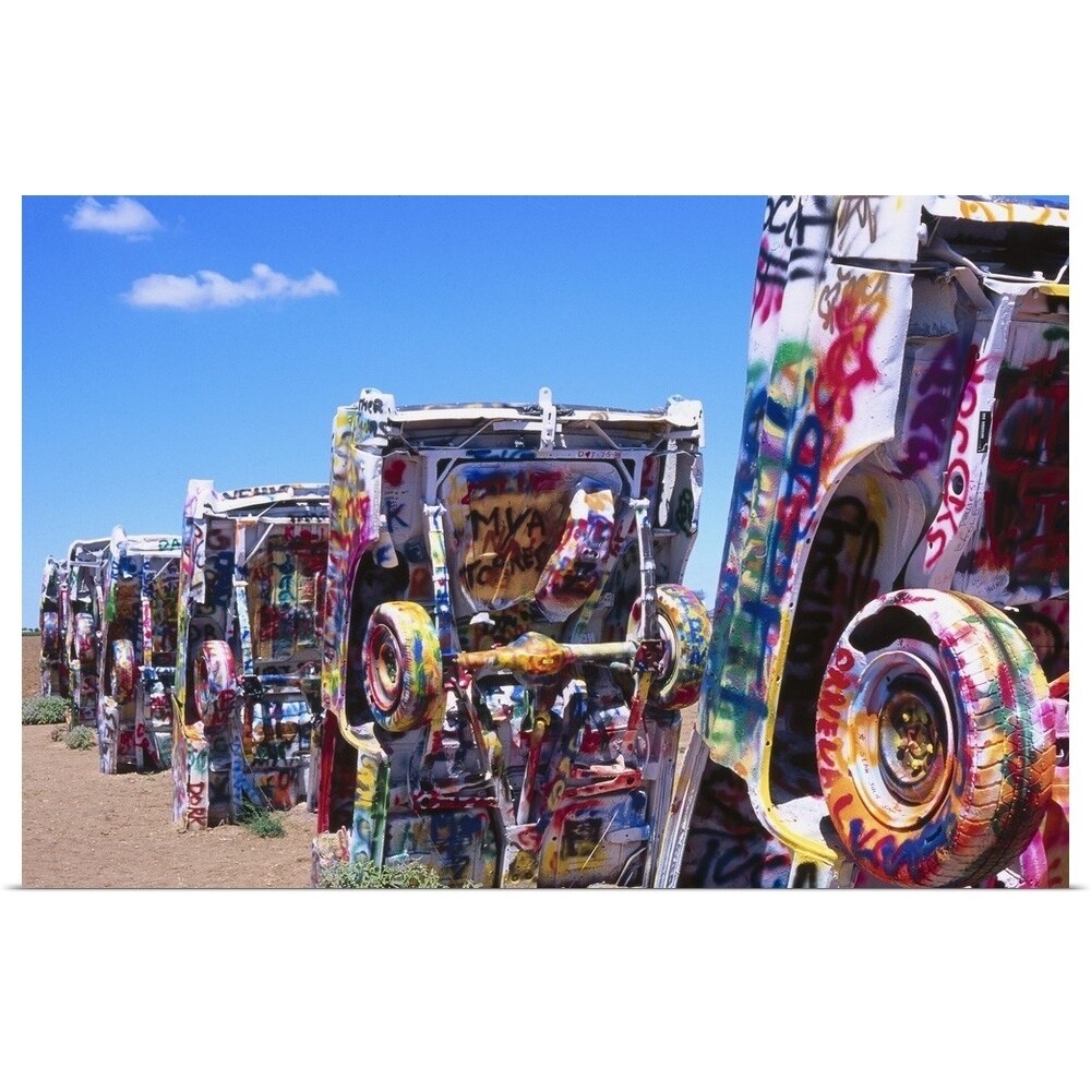 Shop Cadillac Ranch Amarillo Tx Poster Print Free Shipping