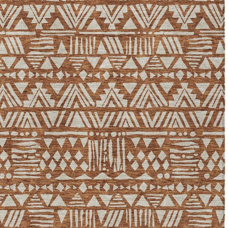 HomeRoots Southwestern Transitional Rectangle Outdoor Rug