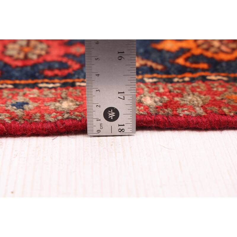 ECARPETGALLERY Hand-knotted Anadol Dark Navy, Red Wool Rug - 4'0 x 6'11