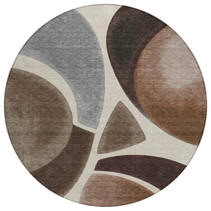 Machine Washable Indoor/ Outdoor Modern Hays Chantille Rug