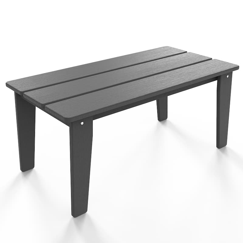 Polydun All Weather Plastic Outdoor Coffee Table - Rectangle