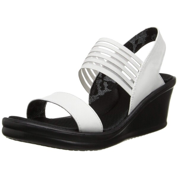 Skechers Cali Women's Rumbler Sci Fi Wedge Sandal,White Skechers Cali Women's Rumbler Sci Fi Wedge Sandal,White