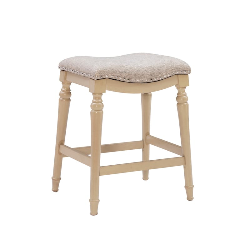 Hayes Big and Tall Backless Rustic Farmhouse Counter Stool