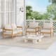 Option Light Teak+Beige Cushion
