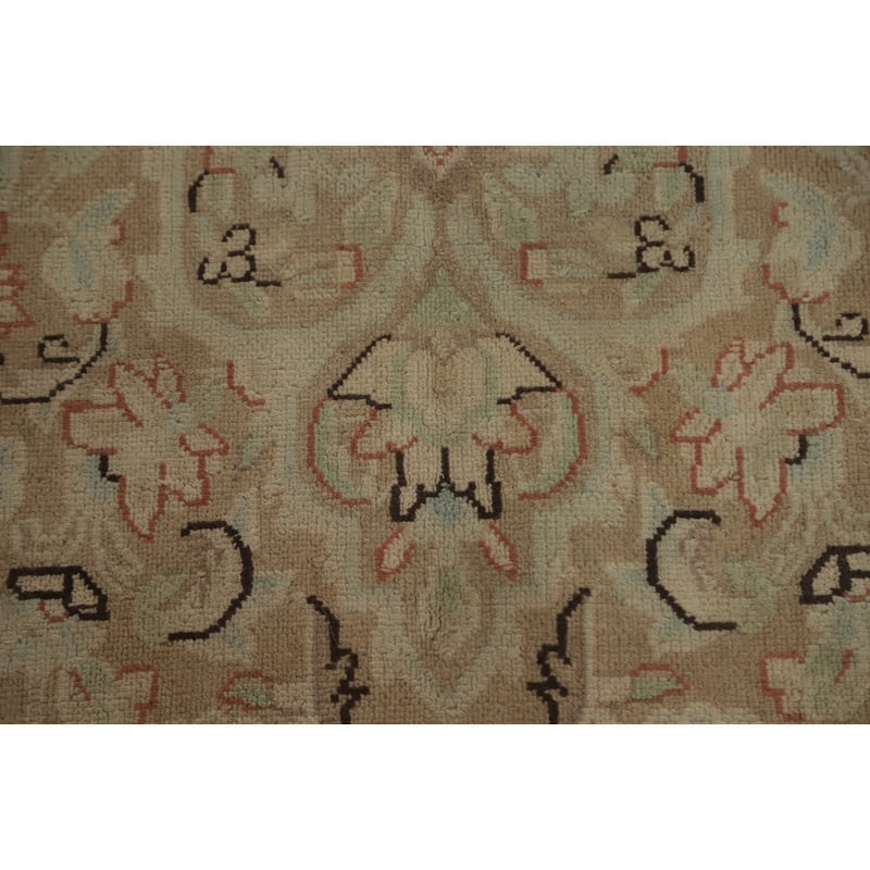 Hand Knotted Oriental 100% Wool Carpet Traditional Floral Oranges & Rust Kerman Area Rug - 12' 4'' X 9' 5''