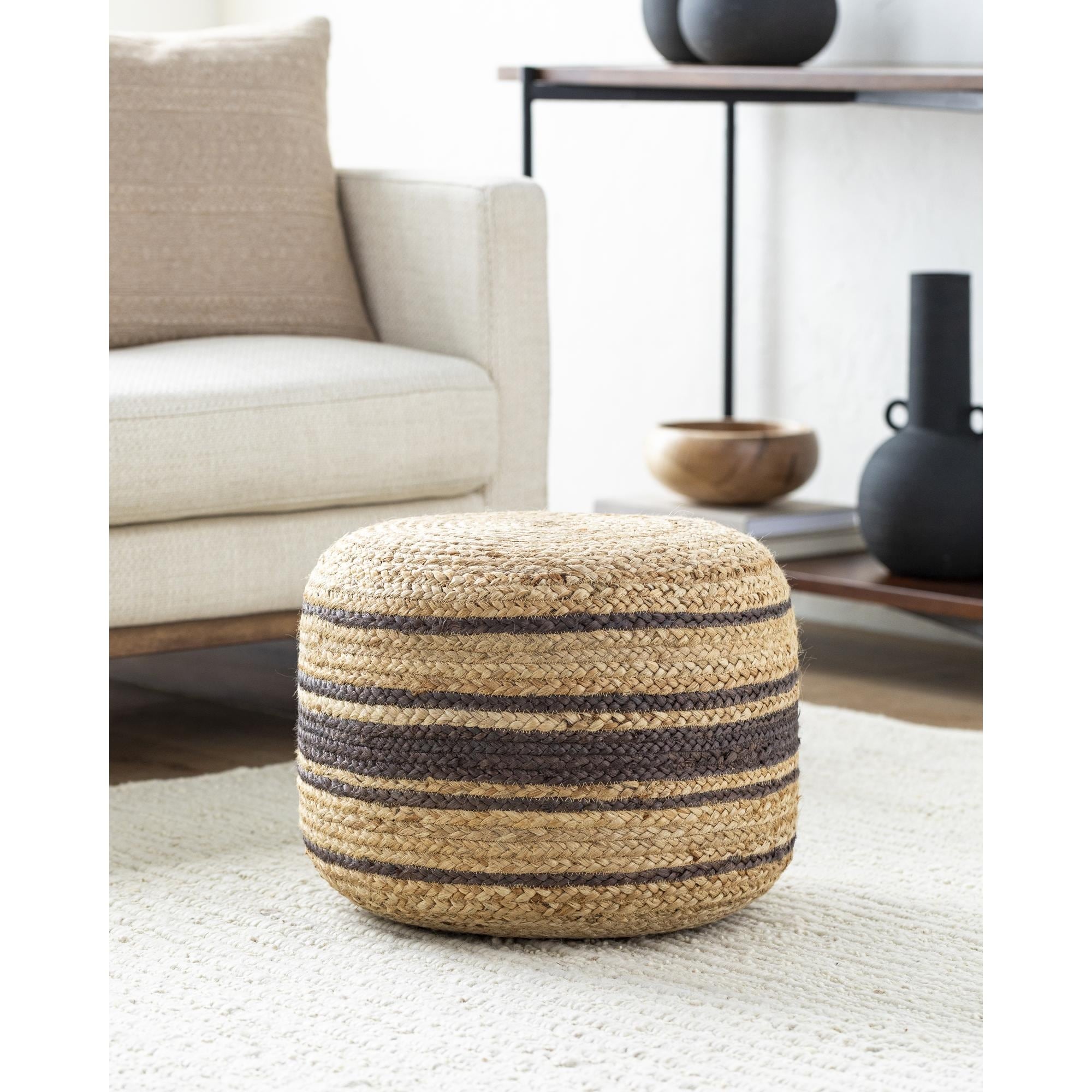 Farmhouse pouf on sale
