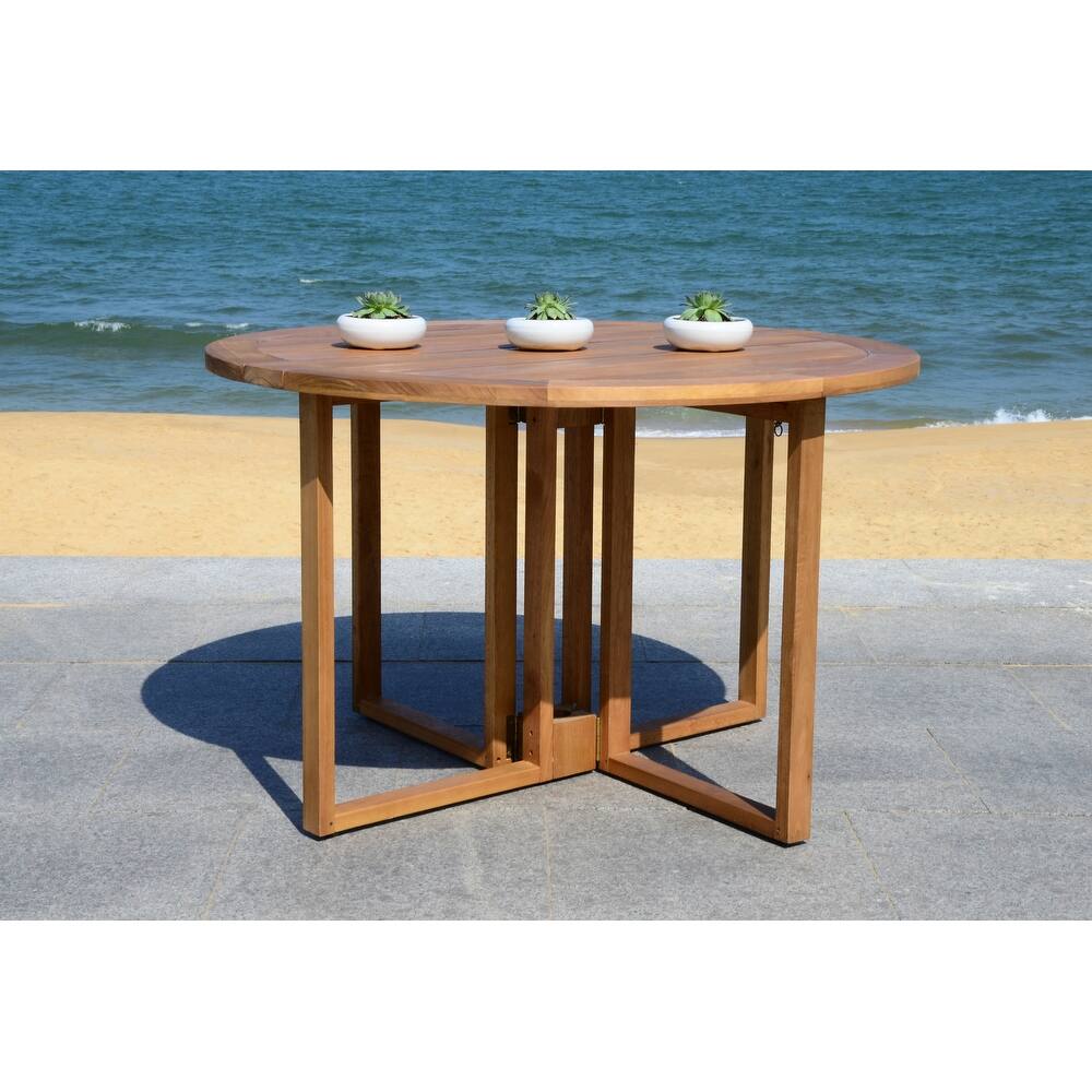 SAFAVIEH Outdoor Madalynn Round Dining Table - 47Wx47Dx30H