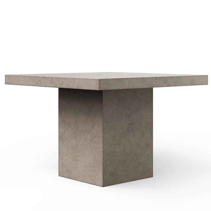 Urbia Una 59" Square Concrete Dining, Bar, and Counter Table
