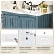 preview thumbnail 65 of 161, GDFStudio - Elysia Wood Bathroom Vanity with Ceramic Sink & Storage Cabinet Organizer