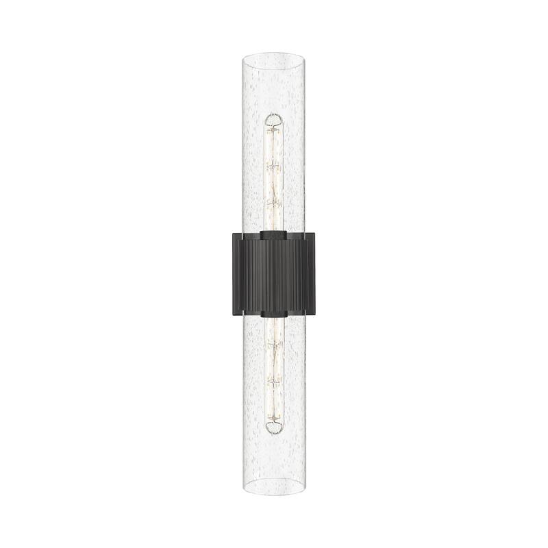 Innovations Lighting 428-2WL-28-4 Bolivar Vanity Bolivar 2 Light 4" - Matte Black / Seedy