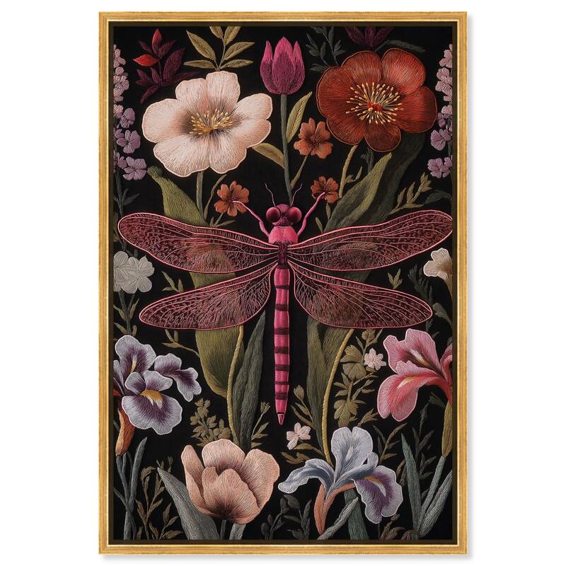 Ruby Reed Rider I Canvas by Art Remedy - 30" x 45" - Gold