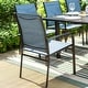 preview thumbnail 28 of 49, MAISON ARTS 7/9-Piece Patio Dining Set with Metal Rectangle Expandable Table and 6/8 Textilene Dining Chairs