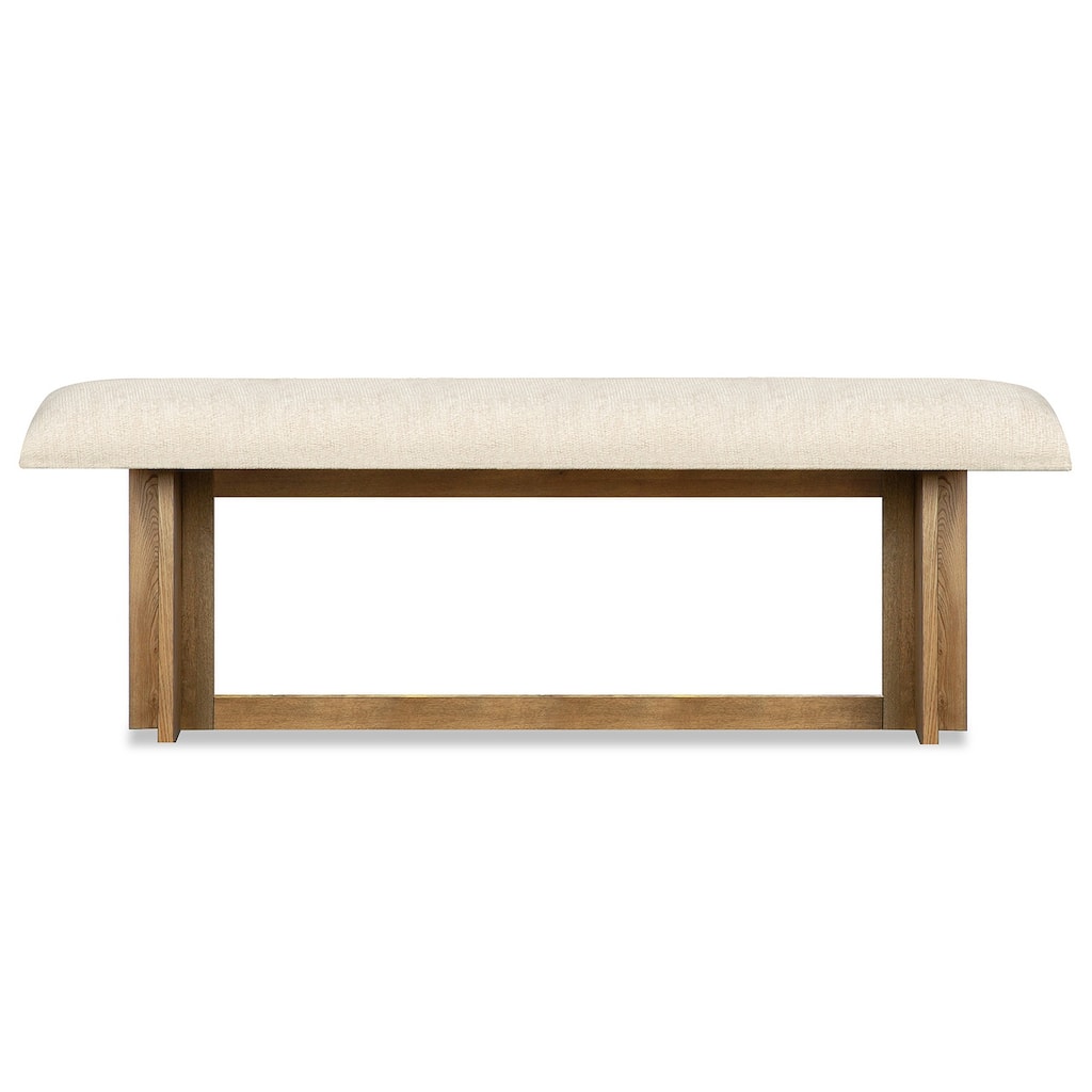 Magnussen Home Marcel Harvest Brown Bench - 68''W x 18''D x 19.88''H