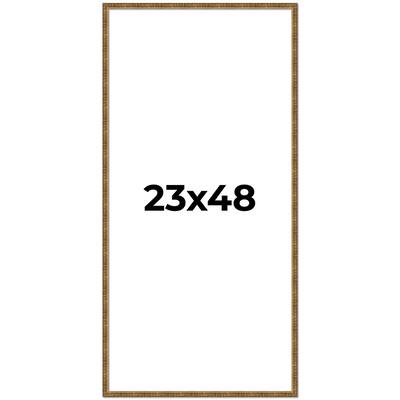 23x48 Frame Gold Solid Wood Picture Frame - Complete Modern Photo