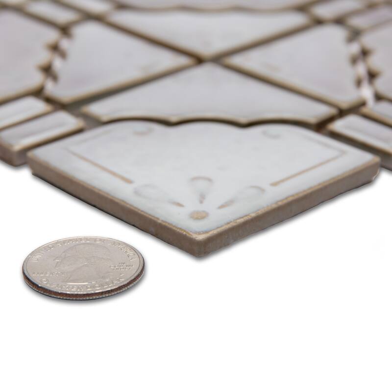 Merola Tile Hudson Moonbeam Grey Eye 11-7/8" x 11-7/8" Porcelain Floor and Wall Tile