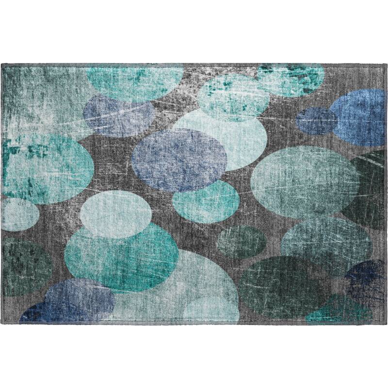 Premium Washable Super Soft Contemporary Bubbles Mayfield Rug