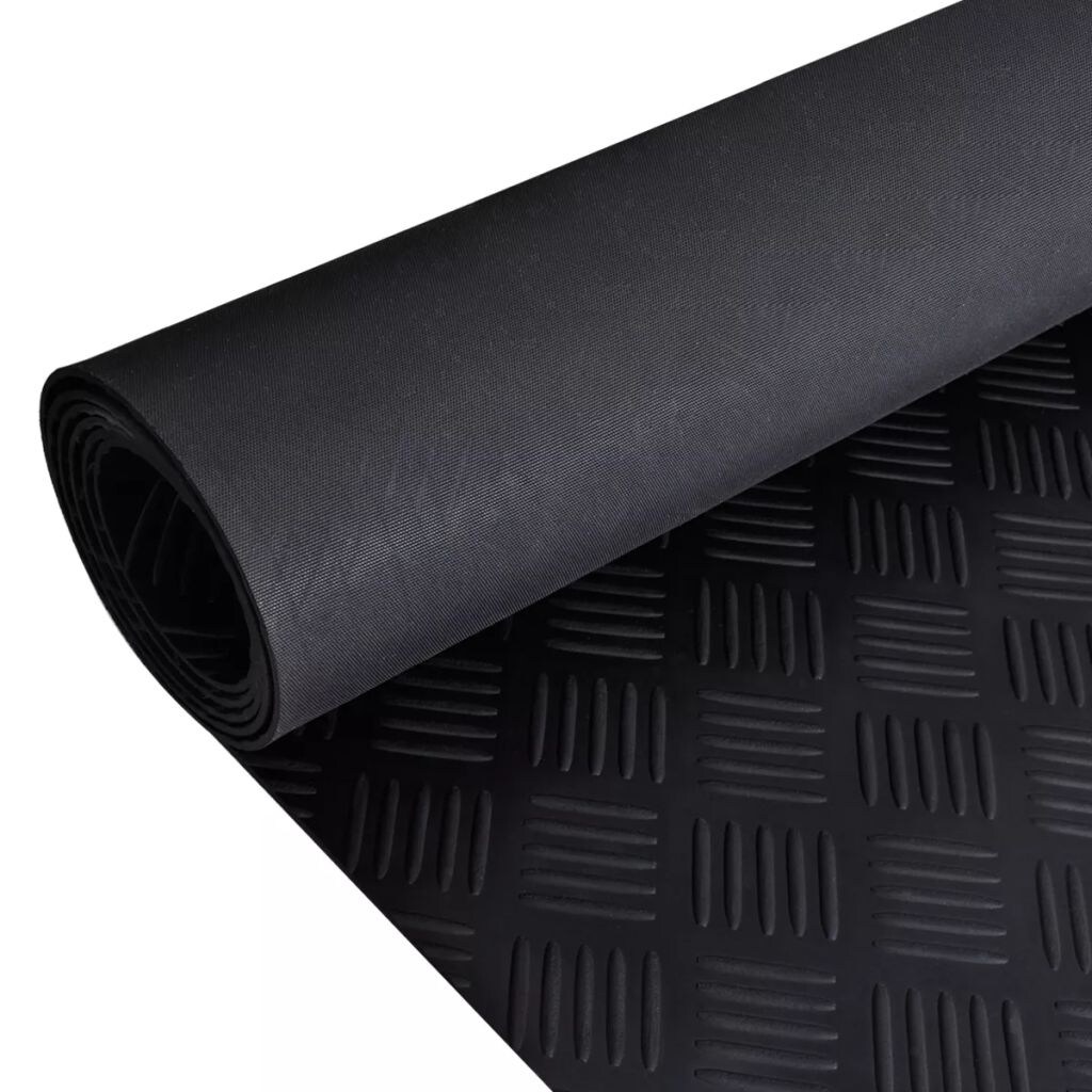 Shop Vidaxl Rubber Floor Mat Anti Slip 16 X 3 Checker Plate