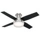 preview thumbnail 12 of 21, Hunter 44" Dempsey Flush Mount Ceiling Fan with LED Light, Handheld Remote - Modern, Contemporary, Transitional, Industrial