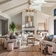 preview thumbnail 3 of 9, Vintage Chandelier Light Fixture Farmhouse Crystal Ceiling Light - Rustic