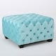 preview thumbnail 18 of 42, Jaymee Modern Glam Button Tufted Velvet Ottoman by Christopher Knight Home