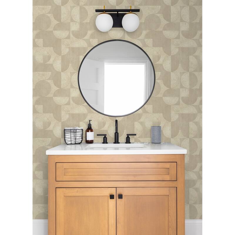 Advantage Barcelo Beige Circles Wallpaper