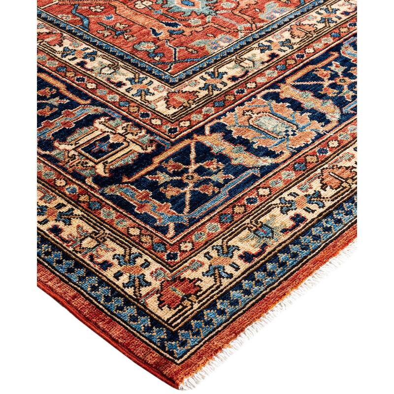 Serapi One-of-a-Kind Hand-Knotted Area Rug - Red - 10' 0" x 13' 9"