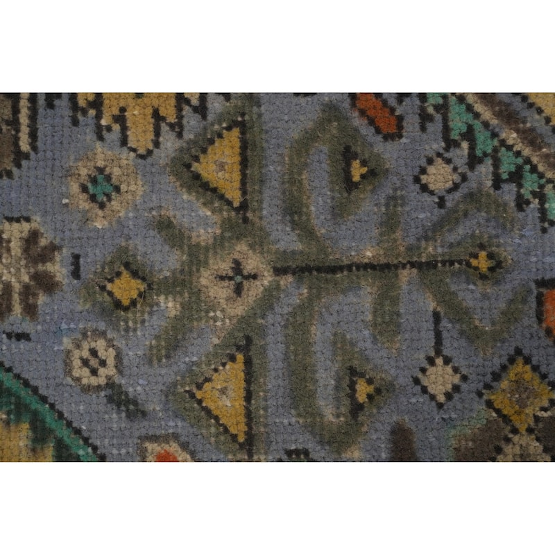 Hand Knotted Oriental 100% Wool Carpet Traditional Floral Yellow & Gold Tabriz Area Rug - 9' 4'' X 6' 5''