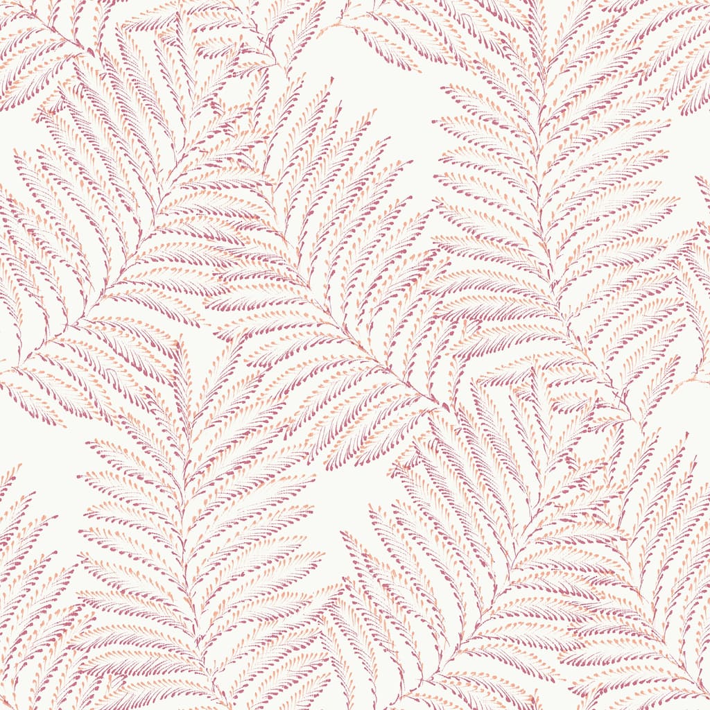 A-Street Prints Finnley Pink Inked Fern Wallpaper
