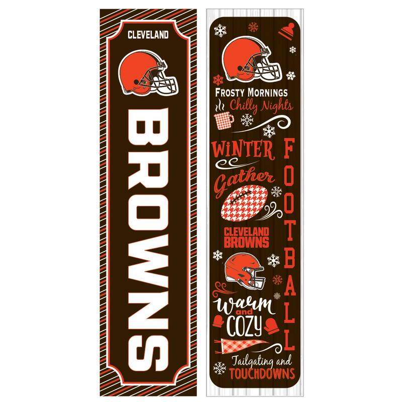 47" Double Sided Seasonal Porch Leaner, Cleveland Browns - 47" x 11.25"