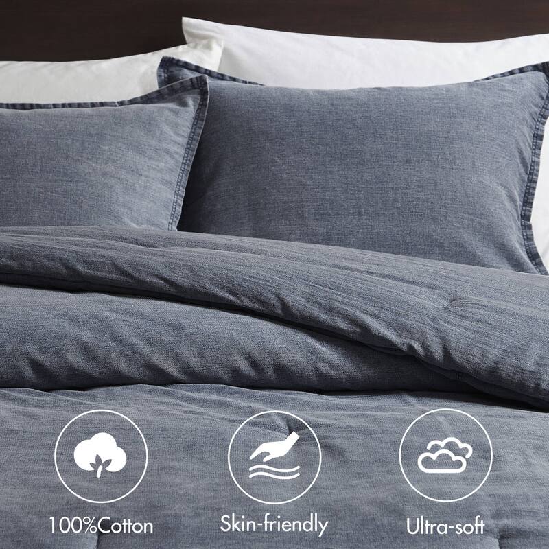 GDF Studio - Haven Twill Washed Cotton Comforter Set