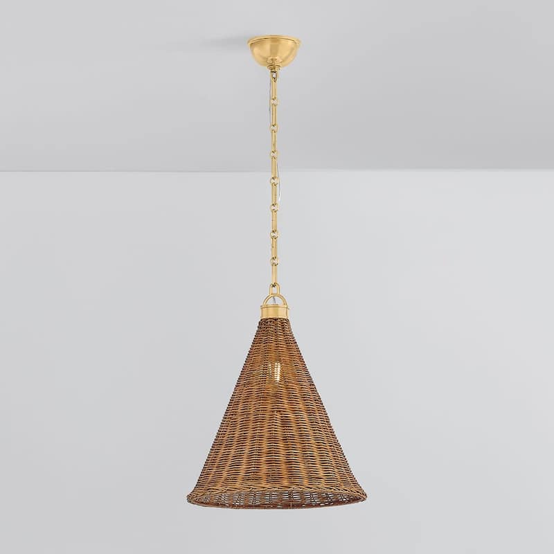Hudson Valley Lighting MDS2102 Kensington 15" Wide Pendant with Walnut