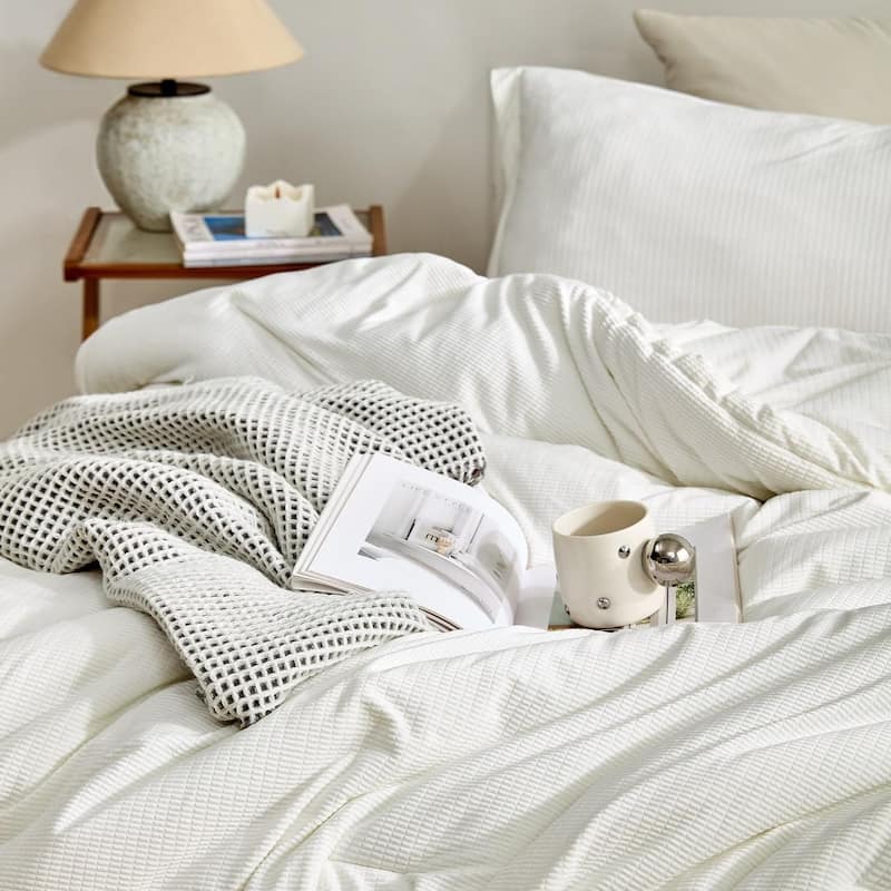 Love Thick® - Calming Coma Inducer Oversized Comforter Set - Milky White