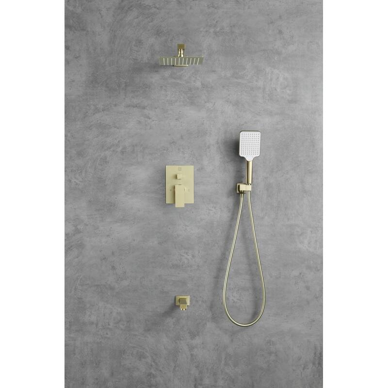 Indigo Home Complete Shower and Tub Faucet with Rough-in Valve