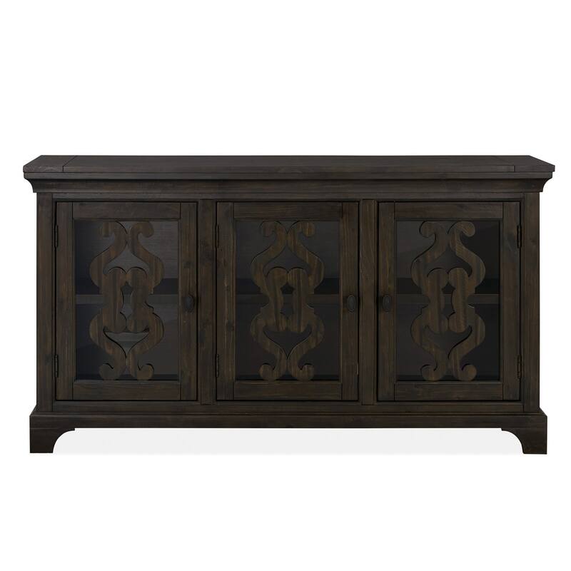 Magnussen Home Bellamy Peppercorn Server - 66''W x 18''D x 36''H
