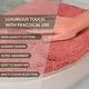 preview thumbnail 24 of 189, Home Weavers Waterford Collection Cotton Toilet Lid Rug | Elastic Fit | Fit Most Standard Toilet Lid | 18"x18"