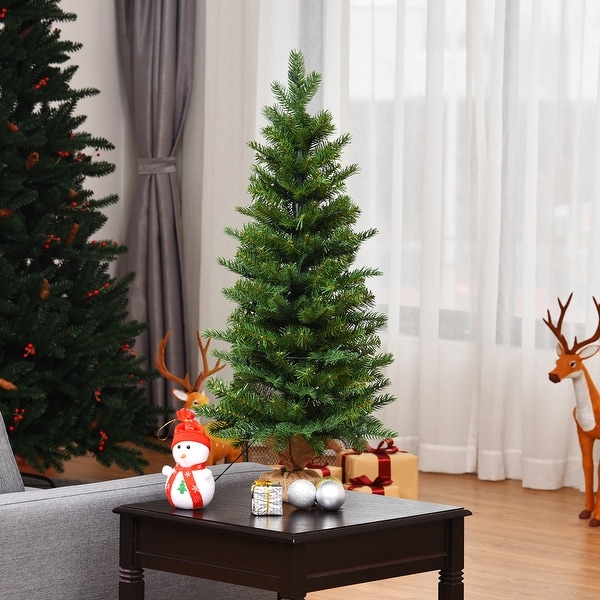 3ft Pre Lit Spruce Tabletop Christmas Tree Battery Operated W Lights Timer