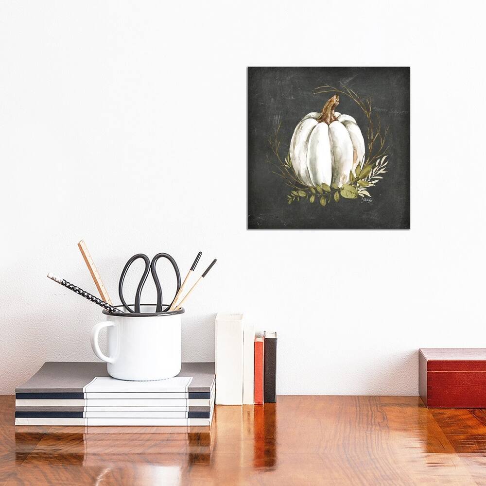 iCanvas "White Pumpkin" by Marla Rae Canvas Print