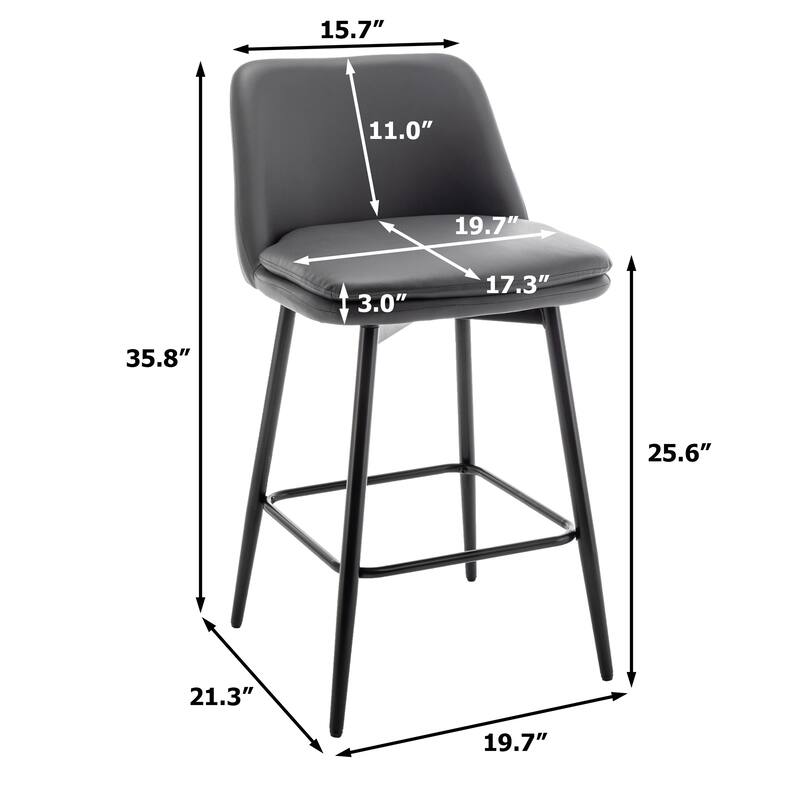 Counter Height Swivel Bar Stools Set of 2