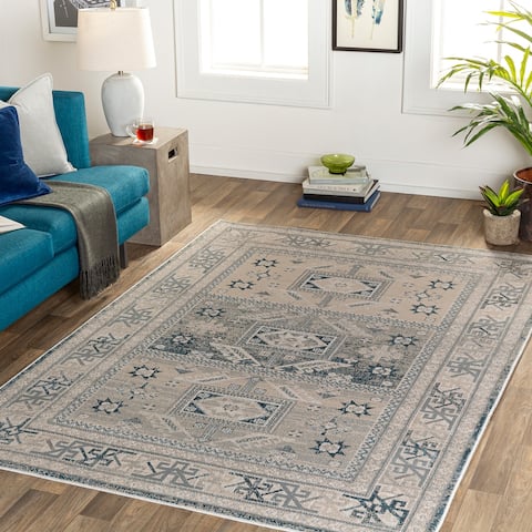 Lydeh Traditional Geometric Area Rug