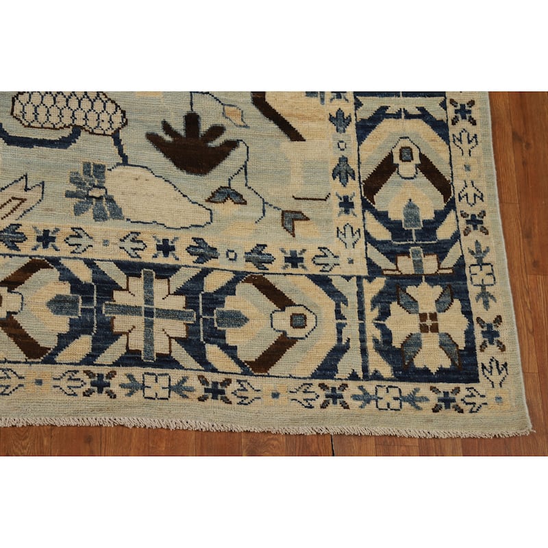 Oushak Turkish Area Rug Hand-Knotted Vegetable Dye Wool Carpet - 8'2"x 10'3"