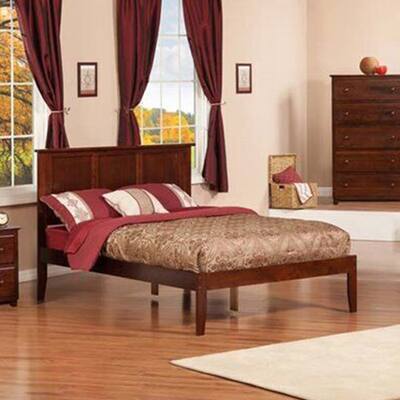 Full Solid Wood Platform Bed in Walnut